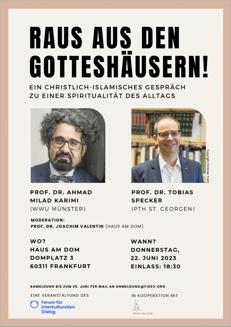 Raus aus den Gotteshäusern mit Milad Karimi und Tobias Specker